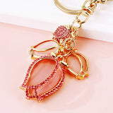Crystal Tulip Keychain - Bag Charm For Women