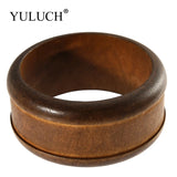 DIY Natural Wooden Bangles Vintage Wood Bracelet Brown