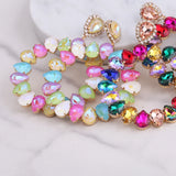 Big Round Rhinestone Dangle Earrings for Women