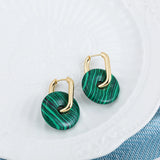 Natural Stone Crystal Pendants Earrings for Women