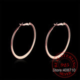 925 Sterling Silver Large Hoop Earrings for Women 5.3X5.1CM