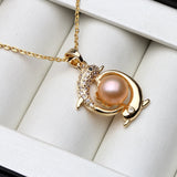 Natural Freshwater Pearl Pendant 925 Sterling Silver Jewelry For Women