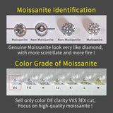 0.5-2CT Pink Moissanite Loose Lab-grown Diamonds D VVS1 3EX Gemstone