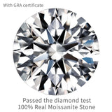 VVS1 Real Moissanite Gemstone Loose Diamonds Stone Round Cut For Rings