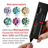 VVS1 Real Moissanite Gemstone Loose Diamonds Stone Round Cut For Rings