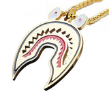 Big Shark Necklace Pendant Titanium Chain WGM Letter Man Jewelry