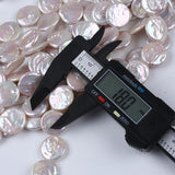 Large 18-19mm Freshwater Pearl Strand Coin Shape Beads for Jewelry Making