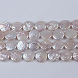 Large 18-19mm Freshwater Pearl Strand Coin Shape Beads for Jewelry Making