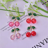 Cherry Fruit Metal Charms 10pcs for Earring DIY Jewelry 22*25mm