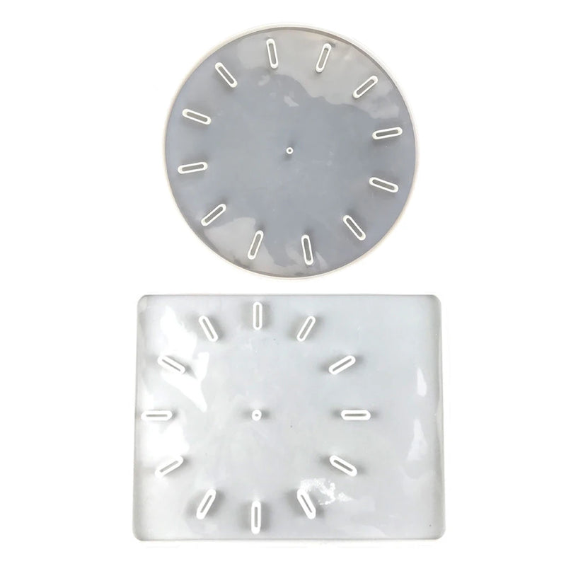 Clock Silicone Mold DIY Square Round Clock Watch Mould