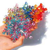 11pcs Big Size Acrylic Snowflake Necklace Pendants 90*100mm
