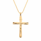 Big Size Cross Necklace Crucifix Jesus Pendant Men Chain Catholic Jewelry