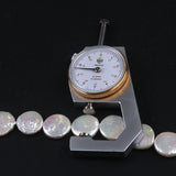 Natural Freshwater Pearl Coin Shape Bead Strand