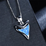Geometric Fire Opal Pendant Necklace 925 Sterling Silver