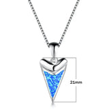 Geometric Fire Opal Pendant Necklace 925 Sterling Silver