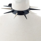 Spiked Choker Punk Faux Leather Collar Studded Chocker Gothic Necklace
