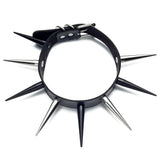 Spiked Choker Punk Faux Leather Collar Studded Chocker Gothic Necklace