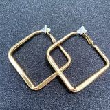 Geometry Clip Earrings No Hole Ear Clips Minimalist Earring Metal Jewelry