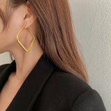 Geometry Clip Earrings No Hole Ear Clips Minimalist Earring Metal Jewelry