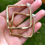 Geometry Clip Earrings No Hole Ear Clips Minimalist Earring Metal Jewelry