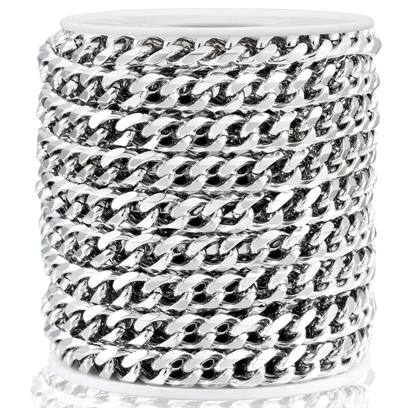 Heavy Stainless Steel Curb Chain for Jewelry Making DIY Supplies