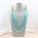 Bohemian Multi-layer Beaded Necklace Vintage Long Pendant Jewelry
