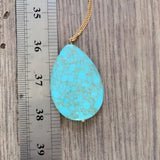 Teardrop Stone Pendant Necklace for Women