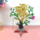 Owl Ornament Crystal Epoxy Resin Mold Jewelry Display Stand Silicone Mould