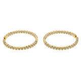 CZ Hoop Earring for Women - Elegant European CZ Hoops