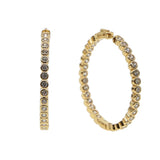 CZ Hoop Earring for Women - Elegant European CZ Hoops