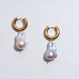 Baroque Pearl Earrings French Ins Style