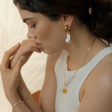 Baroque Pearl Earrings French Ins Style