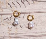 Baroque Pearl Earrings French Ins Style