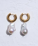 Baroque Pearl Earrings French Ins Style