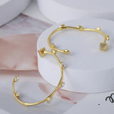 Extravagant Zircon Inlaid Hoop Earrings