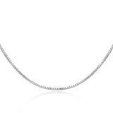 Pink Crystal Zircon Diamond Pendant Necklace Silver Jewelry