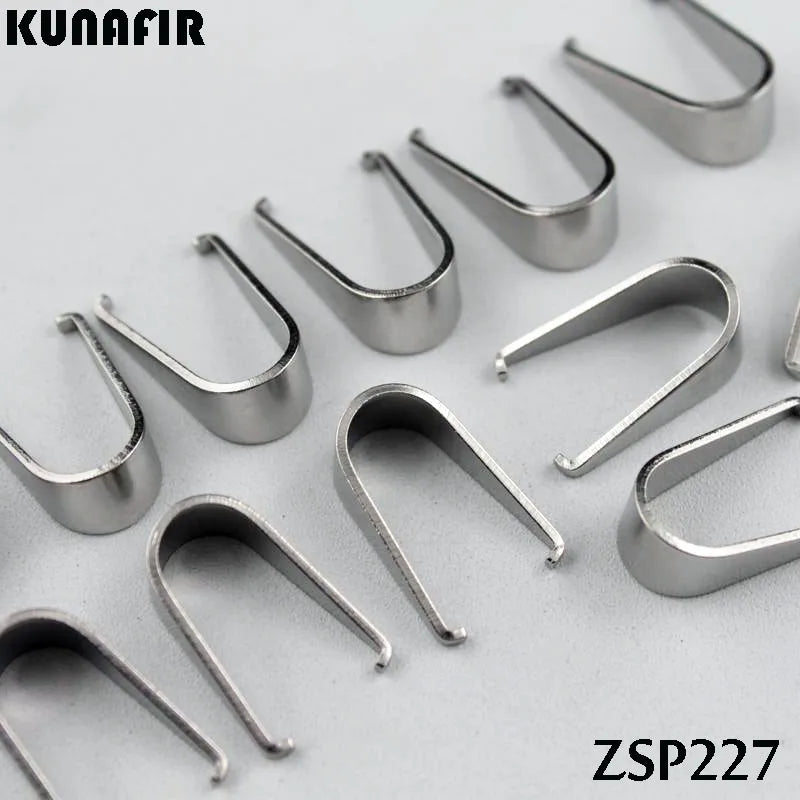 Stainless Steel Melon Seed Hooks 7.6mm Jewelry DIY 100pcs