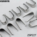 Stainless Steel Melon Seed Hooks 7.6mm Jewelry DIY 100pcs