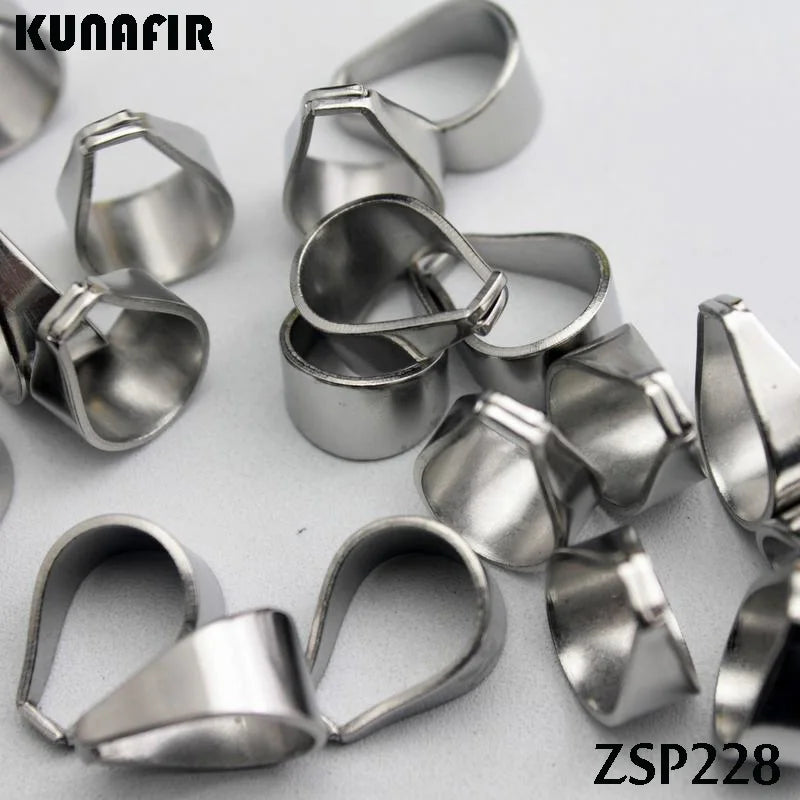 Stainless Steel Hook Pendant for Jewelry DIY 100pcs