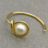 Pearl Open Cuff Bangles for Women