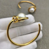 Pearl Open Cuff Bangles for Women