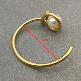 Pearl Open Cuff Bangles for Women
