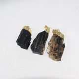 Raw Tourmaline Necklace for Women Pendant Natural Rough Druzy