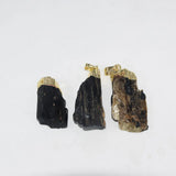 Raw Tourmaline Necklace for Women Pendant Natural Rough Druzy