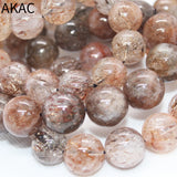 Natural Golden Seven Quartz Bracelet Beads 15-17mm