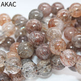 Natural Golden Seven Quartz Bracelet Beads 15-17mm