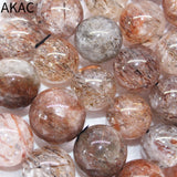 Natural Golden Seven Quartz Bracelet Beads 15-17mm