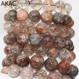 Natural Golden Seven Quartz Bracelet Beads 15-17mm