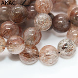 Natural Golden Seven Quartz Bracelet Beads 15-17mm
