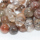 Natural Golden Seven Quartz Bracelet Beads 15-17mm